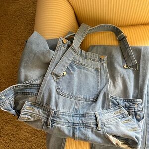 Women’s denim overalls